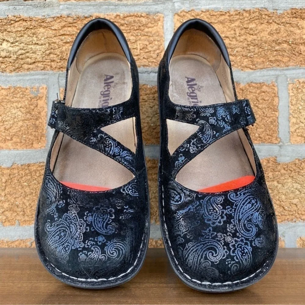 Alegria black paisley jill mary jane 41/10.5 - Picture 9 of 10